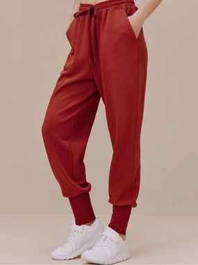 NWT Neiwai Urban Sport Active Jogger Pants Sienna Wool Blend Drawstring S  $155
